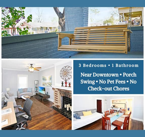 Pet-Friendly Midtown Home w/ Yard & Work Desks